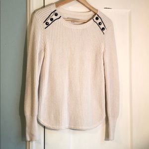 Ann Taylor Loft - white sweater, size S